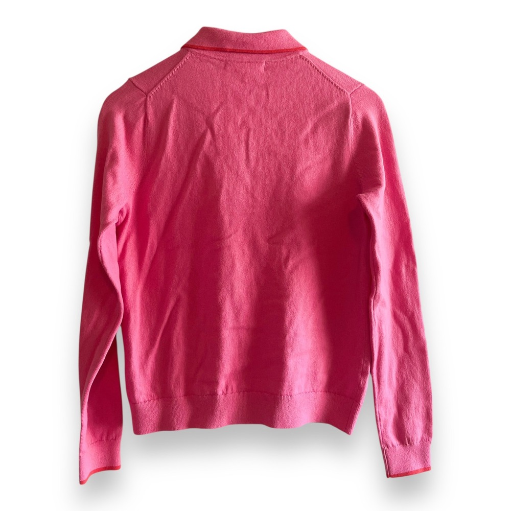 Boden Pink Wool Blend Liz Knitted Collared Cardigan Sweater Women's Small NWT - Picture 3 of 6